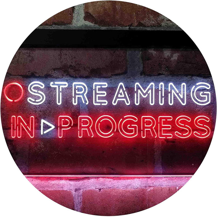Streaming in Progress Display LED Light Sign - Way Up Gifts