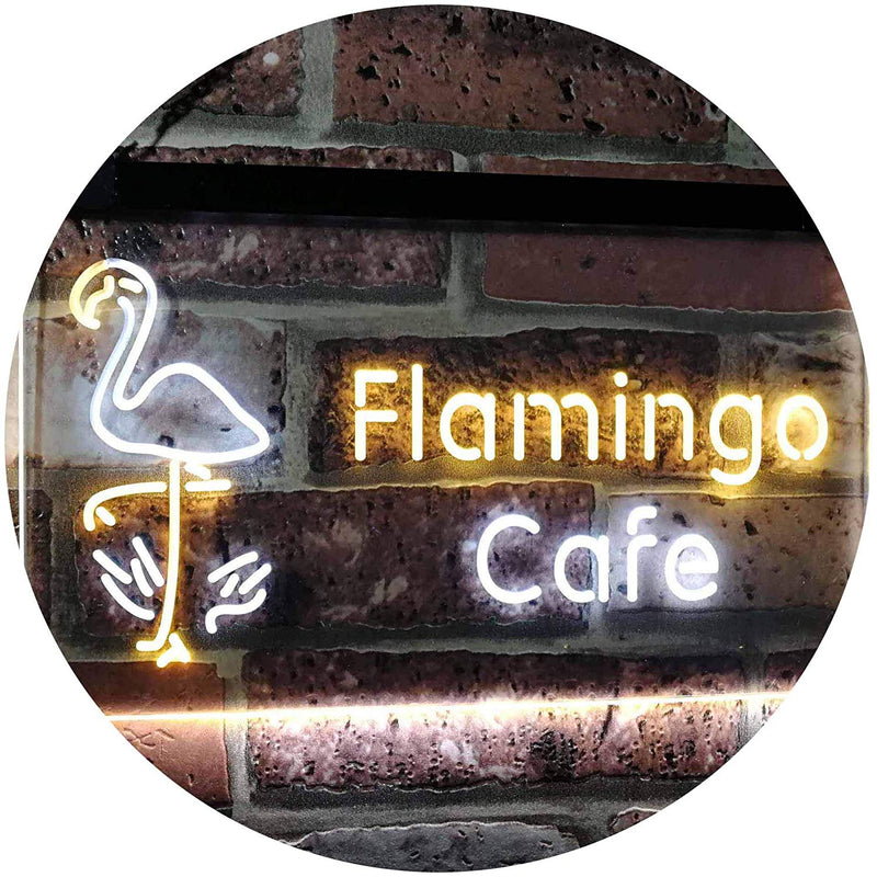 Flamingo Cafe LED Light Sign - LED Gift Works