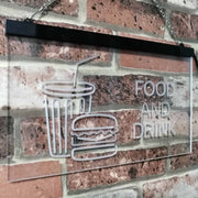 Soda Burgers Food and Drink LED Light Sign - LED Gift Works