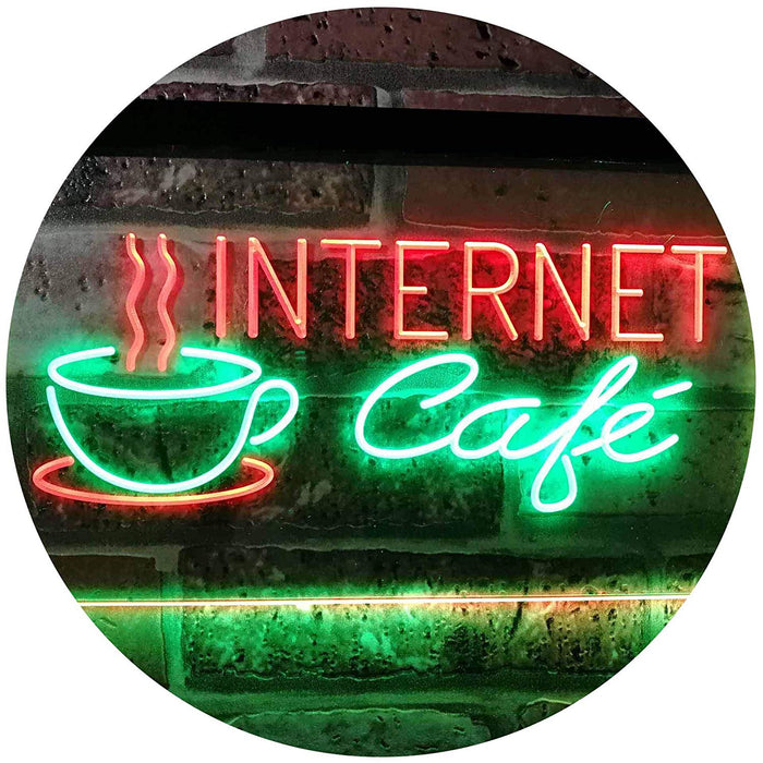 Coffee Wi-Fi Internet Cafe LED Light Sign - Way Up Gifts