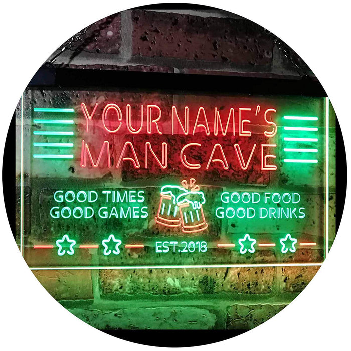 Personalized Beer Mug Cheers Man Cave LED Light Sign - Way Up Gifts