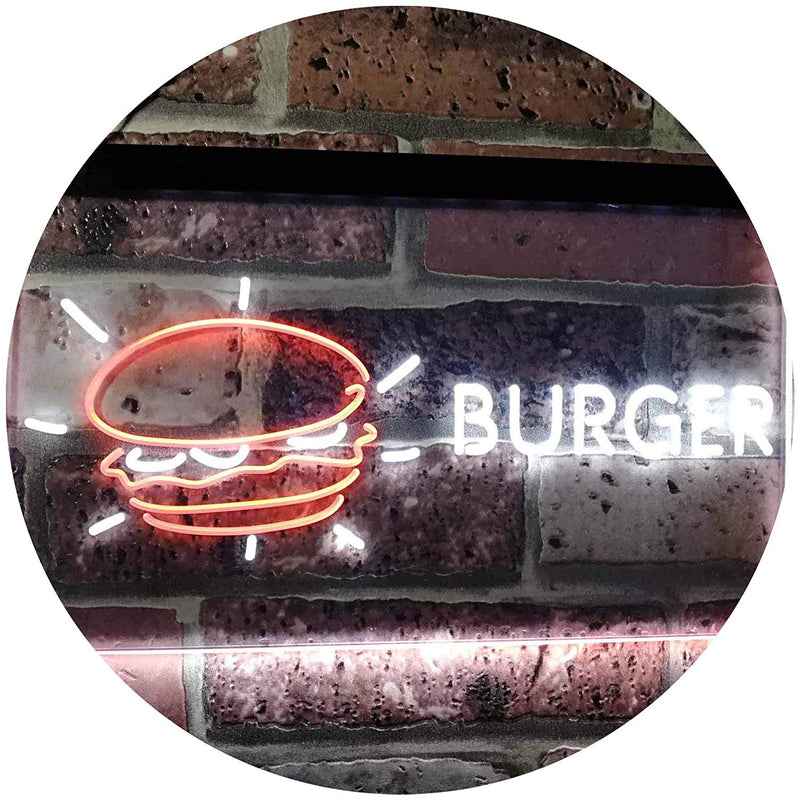 Hamburger Burger LED Light Sign - LED Gift Works