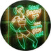 Motivational Quote Women Gym Stay Strong Never Give Up Fitness LED Light Sign - Way Up Gifts