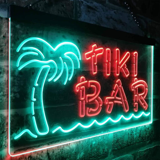Tiki Bar Palm Tree LED Light Sign - LED Gift Works