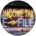 Income Tax E-File LED Light Sign - Way Up Gifts