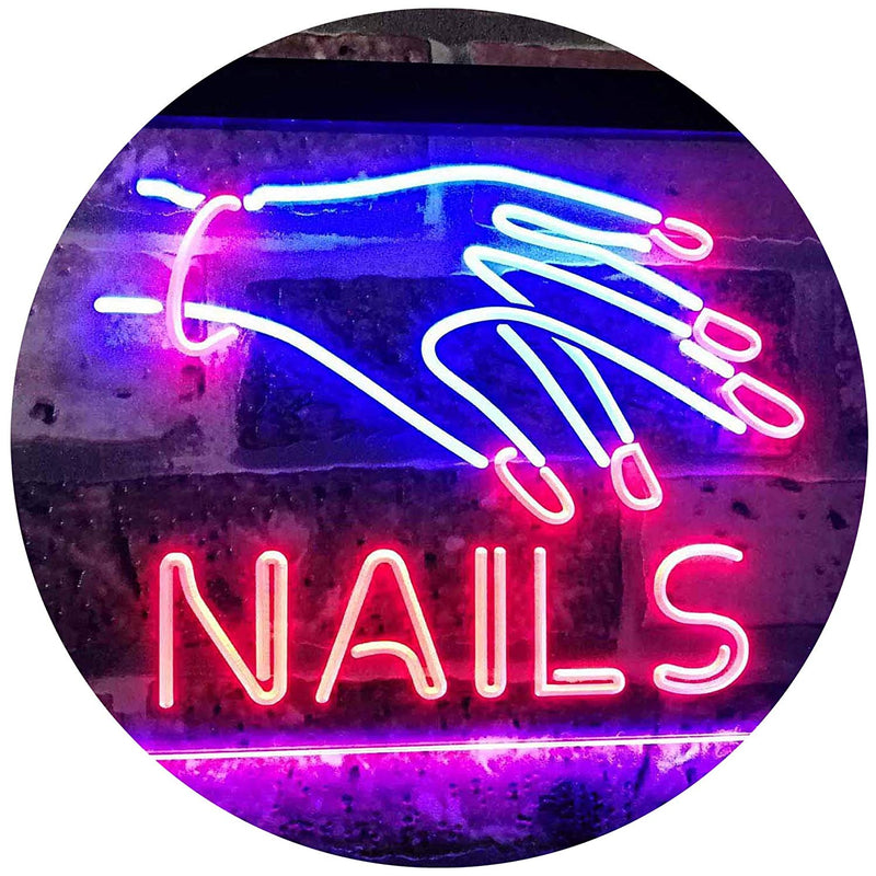 Salon Nails LED Light Sign - LED Gift Works