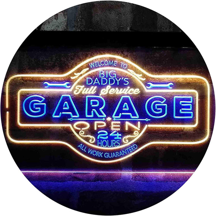 Big Daddy Garage Tools Man Cave LED Light Sign - Way Up Gifts