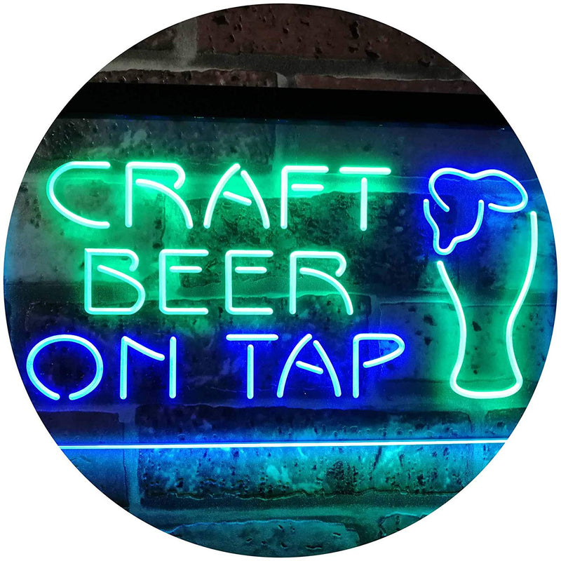 Craft Beer On Tap LED Light Sign - LED Gift Works