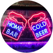 Home Bar Cold Beer Cheers LED Light Sign - LED Gift Works
