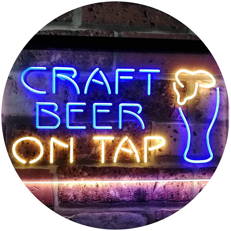 Craft Beer On Tap LED Light Sign - LED Gift Works