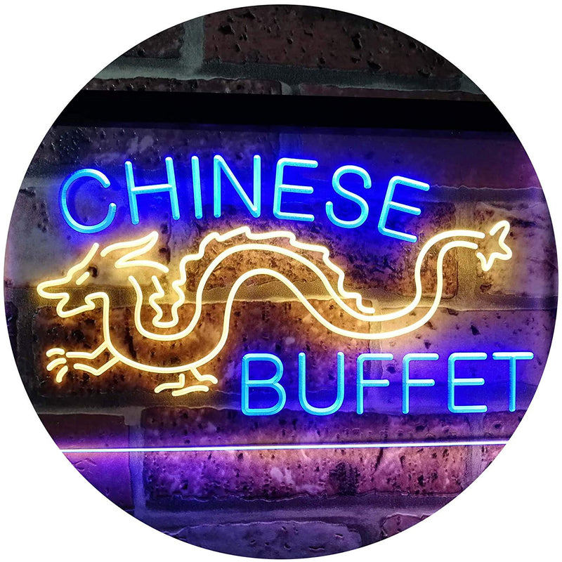 Dragon Chinese Buffet Restaurant LED Light Sign - LED Gift Works