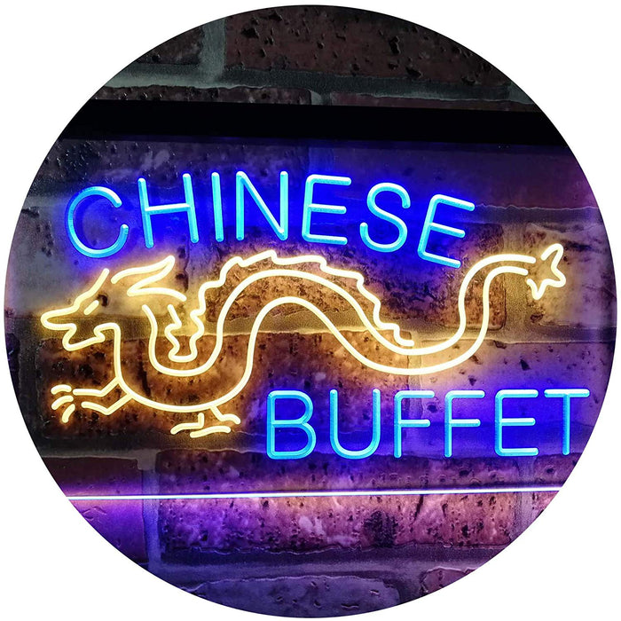 Dragon Chinese Buffet Restaurant LED Light Sign - Way Up Gifts