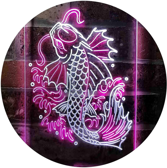 Koi Fish Display LED Light Sign - Way Up Gifts