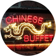 Dragon Chinese Buffet Restaurant LED Light Sign - LED Gift Works