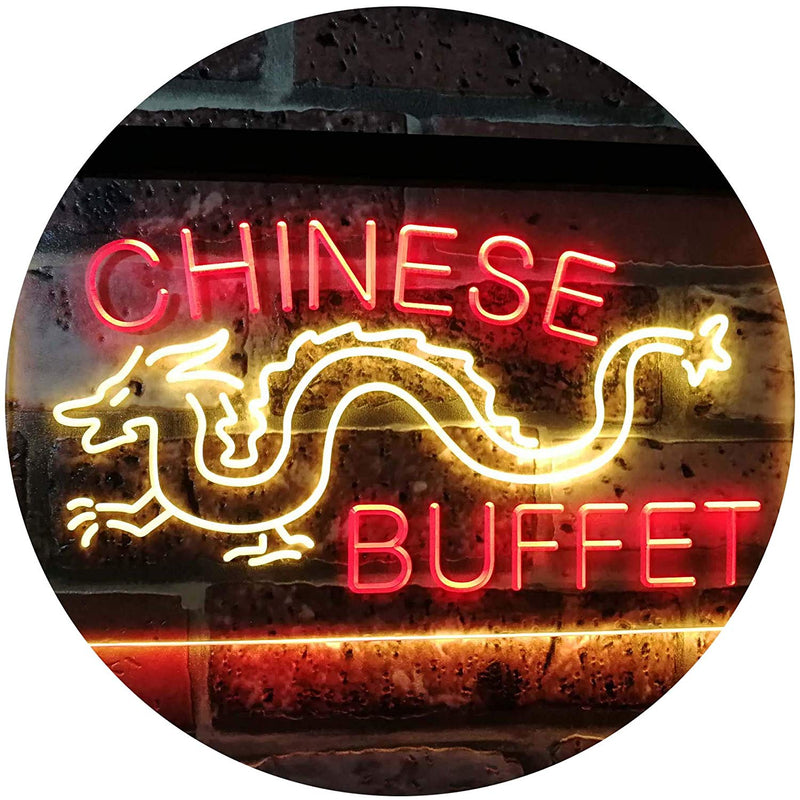 Dragon Chinese Buffet Restaurant LED Light Sign - LED Gift Works