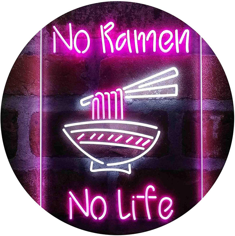 No Ramen No Life Shop LED Light Sign - LED Gift Works
