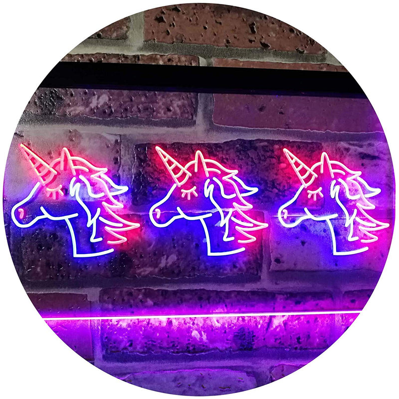 Three Unicorns LED Light Sign - LED Gift Works