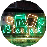 Poker Blackjack LED Light Sign - LED Gift Works