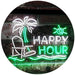 Beach Theme Happy Hour LED Light Sign - Way Up Gifts