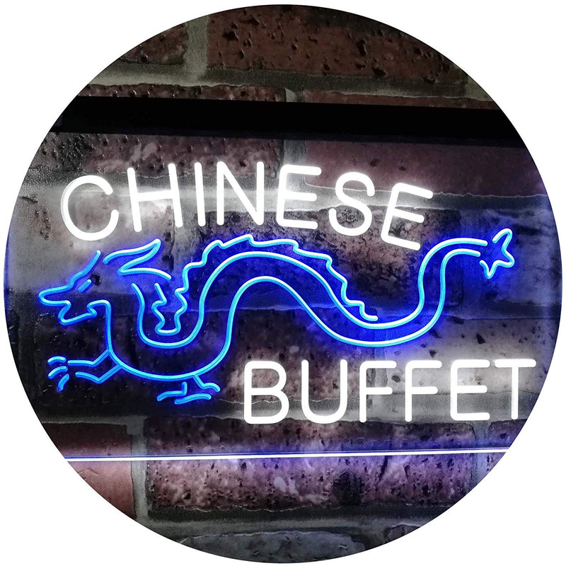 Dragon Chinese Buffet Restaurant LED Light Sign - LED Gift Works