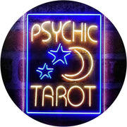 Psychic Tarot Reader Moon Stars LED Light Sign - LED Gift Works