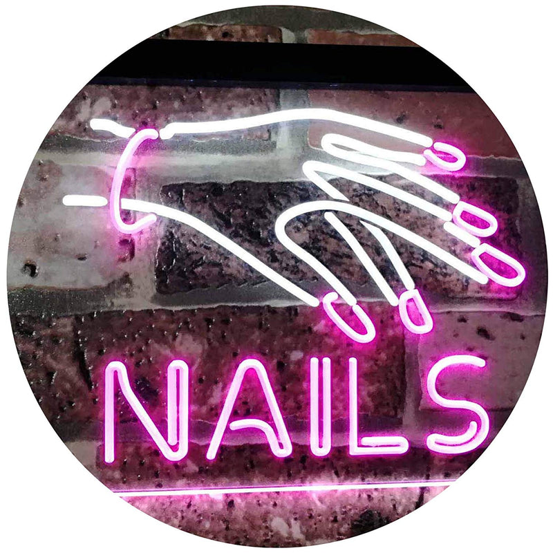 Salon Nails LED Light Sign - LED Gift Works