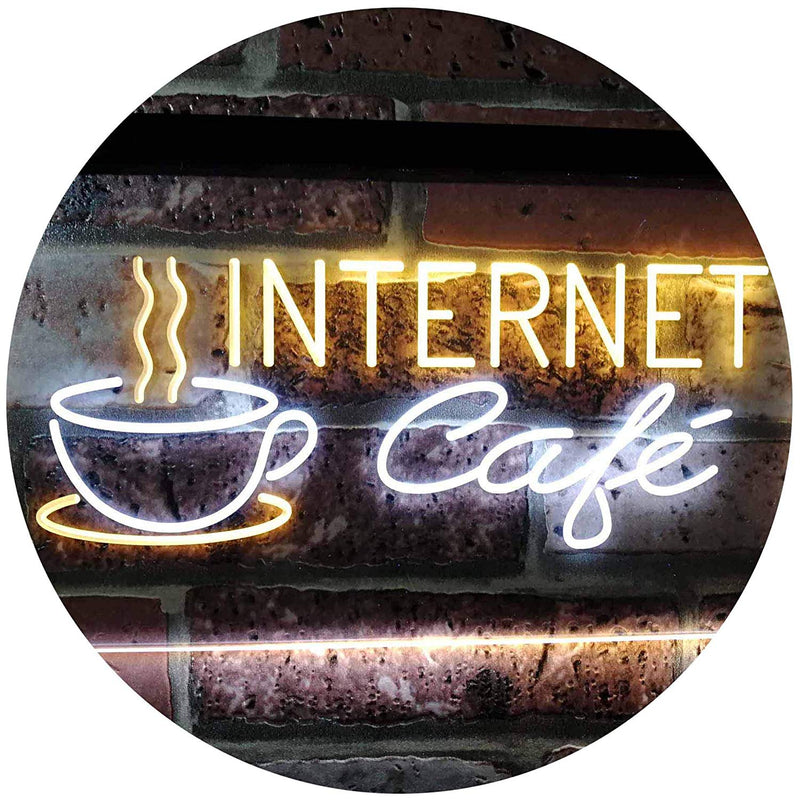 Coffee Wi-Fi Internet Cafe LED Light Sign - LED Gift Works