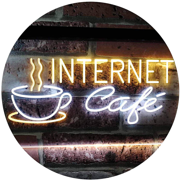 Coffee Wi-Fi Internet Cafe LED Light Sign - Way Up Gifts