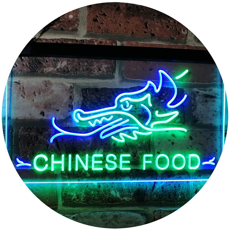 Restaurant Dragon Chinese Food LED Light Sign - LED Gift Works