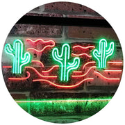 Desert Cactus LED Light Sign - LED Gift Works