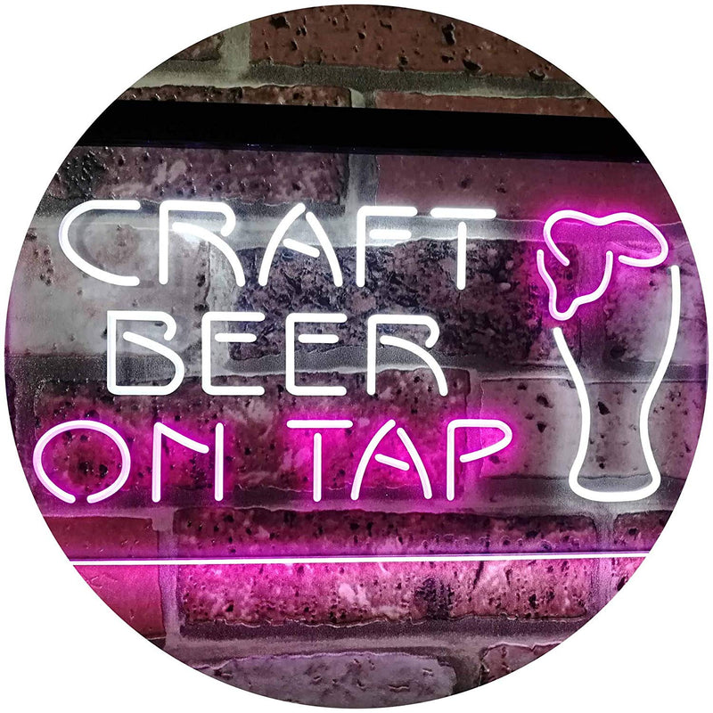 Craft Beer On Tap LED Light Sign - LED Gift Works
