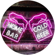 Home Bar Cold Beer Cheers LED Light Sign - LED Gift Works