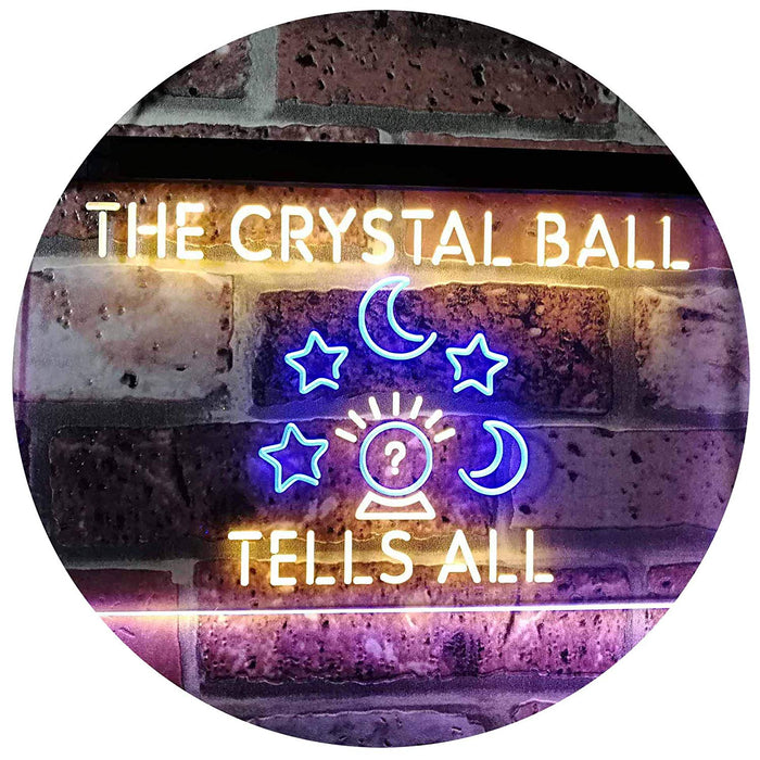 Psychic Fortune Teller Crystal Ball LED Light Sign - Way Up Gifts