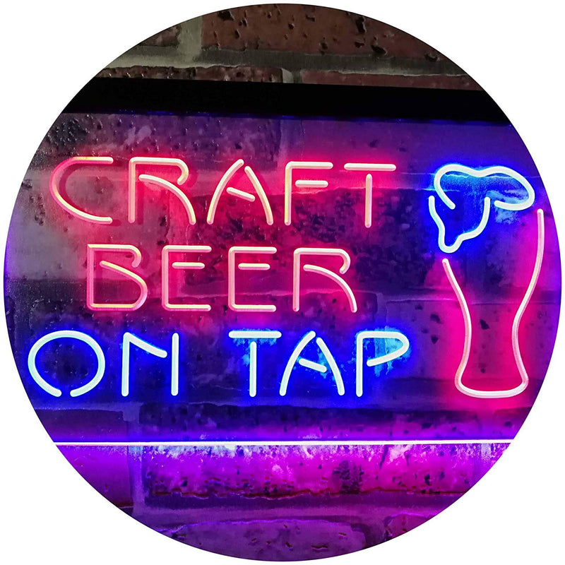 Craft Beer On Tap LED Light Sign - LED Gift Works