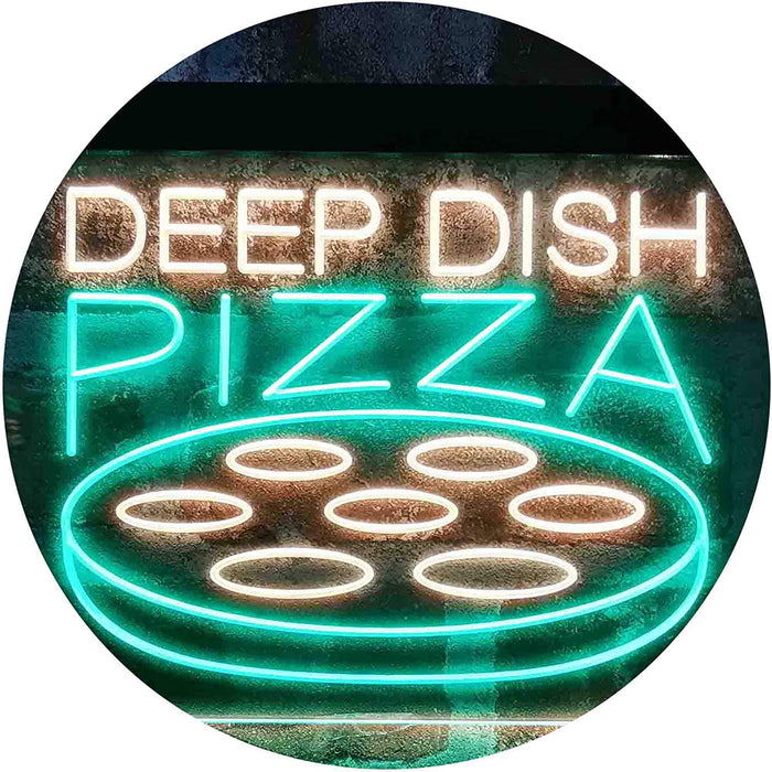 Deep Dish Pizza LED Light Sign - Way Up Gifts