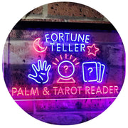 Psychic Fortune Teller Palm Tarot Reader LED Light Sign - LED Gift Works