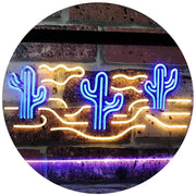 Desert Cactus LED Light Sign - LED Gift Works