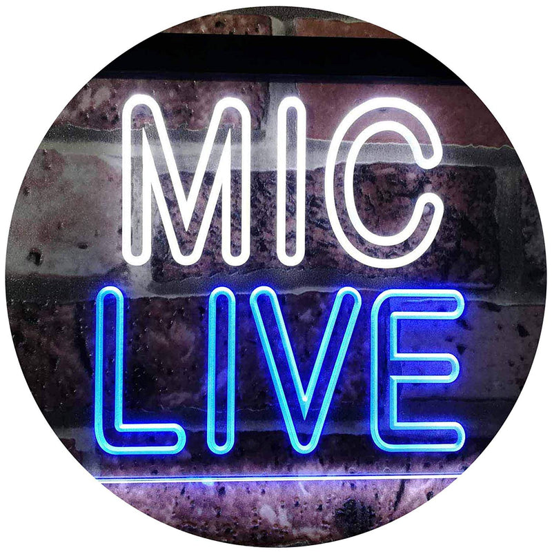 On Air Mic Live LED Light Sign - LED Gift Works