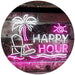 Beach Theme Happy Hour LED Light Sign - Way Up Gifts