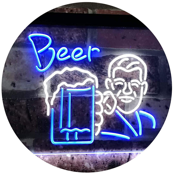 Classic Man Cave Beer LED Light Sign - Way Up Gifts