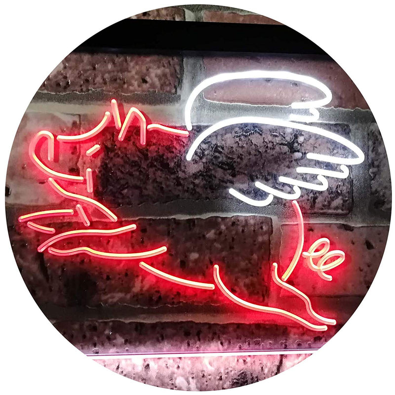 Flying Pig LED Light Sign - LED Gift Works