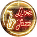 Music Live Jazz LED Light Sign - Way Up Gifts