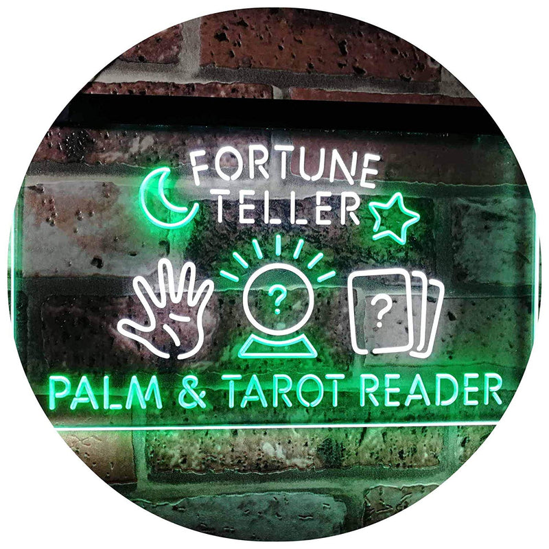 Psychic Fortune Teller Palm Tarot Reader LED Light Sign - LED Gift Works