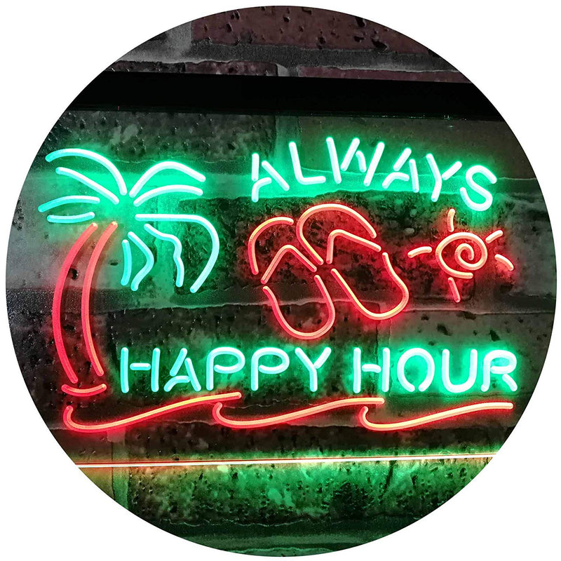 Always Happy Hour LED Light Sign - LED Gift Works