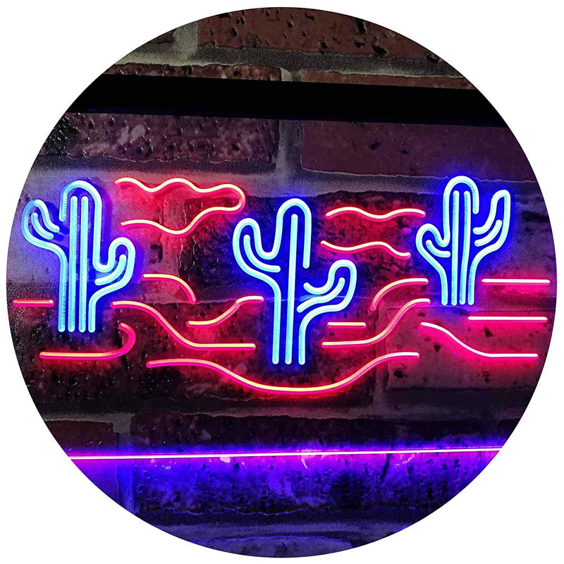 Desert Cactus LED Light Sign - LED Gift Works