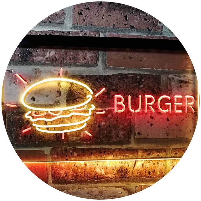 Hamburger Burger LED Light Sign - Way Up Gifts