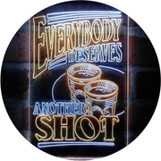 Everybody Deserves Another Shot Home Bar Humor Quote LED Light Sign - LED Gift Works