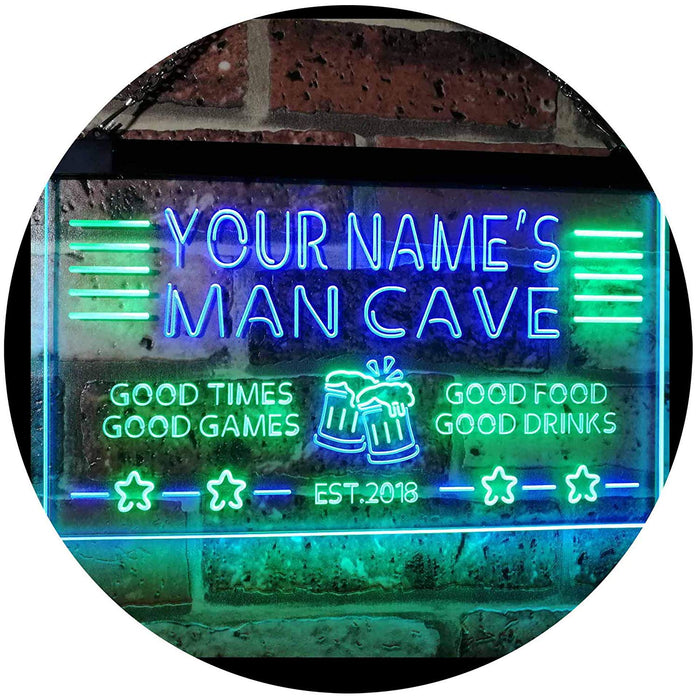 Personalized Beer Mug Cheers Man Cave LED Light Sign - Way Up Gifts
