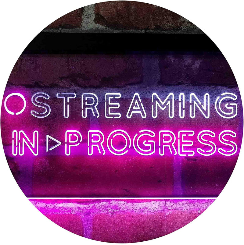 Streaming in Progress Display LED Light Sign - LED Gift Works