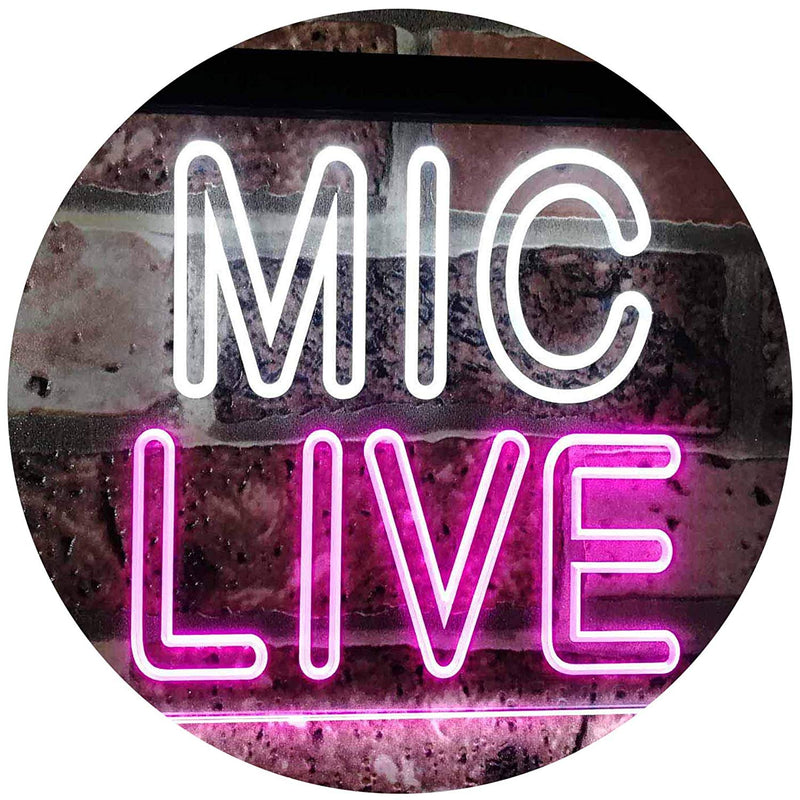 On Air Mic Live LED Light Sign - LED Gift Works